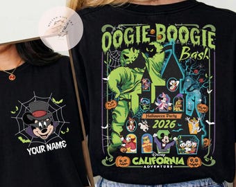 Disneyland Halloween Time 2026 Comfort Colors Shirt, Oogie Boogie Bash 2026, Halloween Family Trip, Mickey's Not So Scary Halloween Party