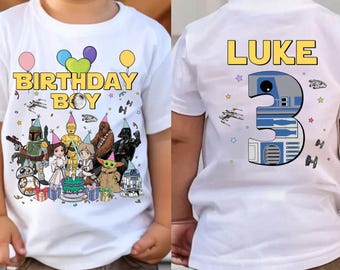 Star Wars Family Birthday Comfort Colors Shirt, Star Wars Birthday Kid Shirt, Disney Birthday Boy, Birthday Party, Star Wars Family Matching