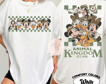 Disney Mickey & Friends Animal Kingdom Safari Mode Shirt, WDW Disneyland Trip Tee, Let's Get Wild Gift Shirt, Disneyworld Holiday Family
