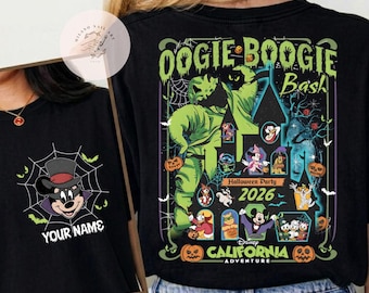 Disneyland Halloween Time 2026 Comfort Colors Shirt, Oogie Boogie Bash 2026, Halloween Family Trip, Mickey's Not So Scary Halloween Party