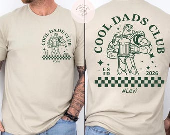 Personalized  "Dad Club" Tshirt with child's birth year, Disney Buzz Lightyear Dad, Father's Day gift, Daddy shirt for dad, gift for fathers