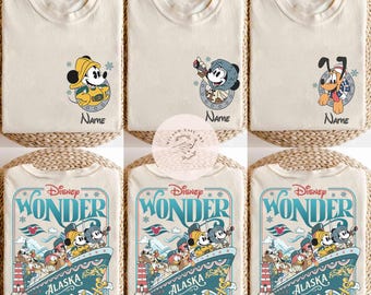 Personalized Disney Alaska Cruise 2026 Shirts, Disney Cruise Wonder Magic Squad Shirt, Mickey and Friends Cruise, Disney Cruise Trip Shirt