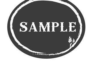 Foglio di 2 etichette adesive personalizzate con chicchi di grano di grandi dimensioni, etichette di farina macinata fresca grainsinsmallplaces, QUALSIASI ETICHETTA