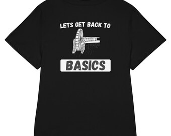 lets get back to basics Women’s organic ribbed neck t-shirt