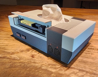 NES Console Tissue Box Cover: Personalized 3D Printed Game Room Decor