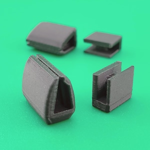 Technics SL-1200 Dust Cover Feet - 2x Rubber Bump Stop Pads for Record Player Lid - 3D Printed - Turntable & Record Player Parts