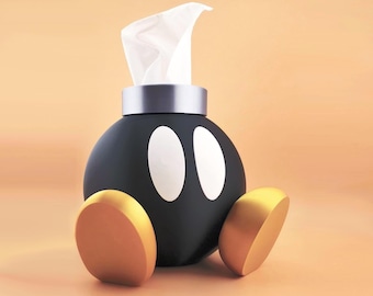 Super Mario Bob-omb Taschentücherbox: 3D-gedrucktes Spieler-Dekor