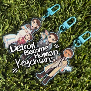 Detroit Become Human - Keychains 3&quot; (Connor/Kara/Markus)