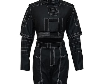 Inspired By Mandalorian Star War Women&#39;s Flight Suit with Vest Cosplay Costume