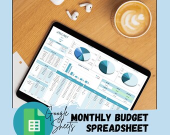 Monthly Budget Google Sheets Template: Automated Finance Planner (Digital Download)