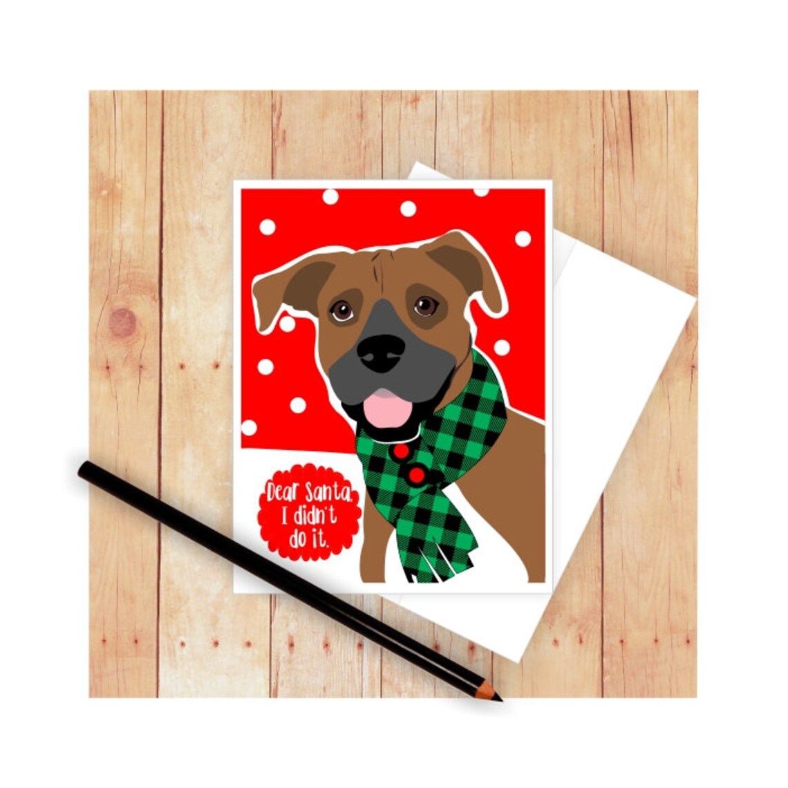 Boxer Dog Christmas Cards 