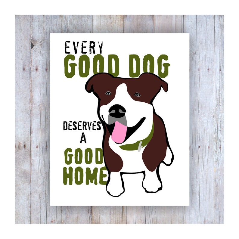 Pit Bull Art Pit Bull Dog Rescue Dog Sign Pitbull Mama Dog ...