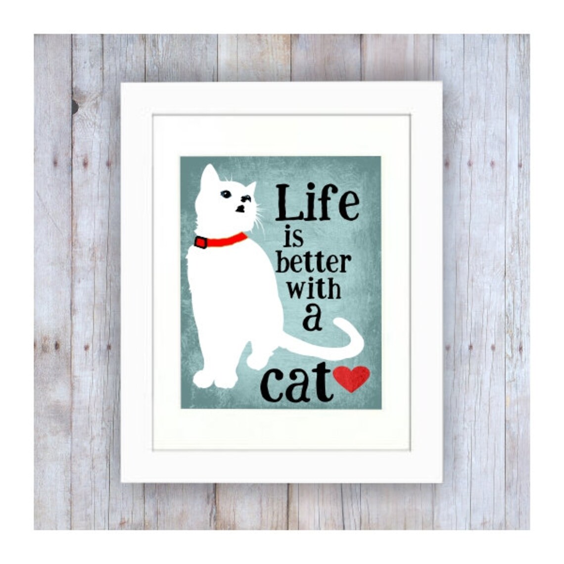 Cat Print Cat Artwork Cat Art Cat Decor Cat Lover Gift Etsy