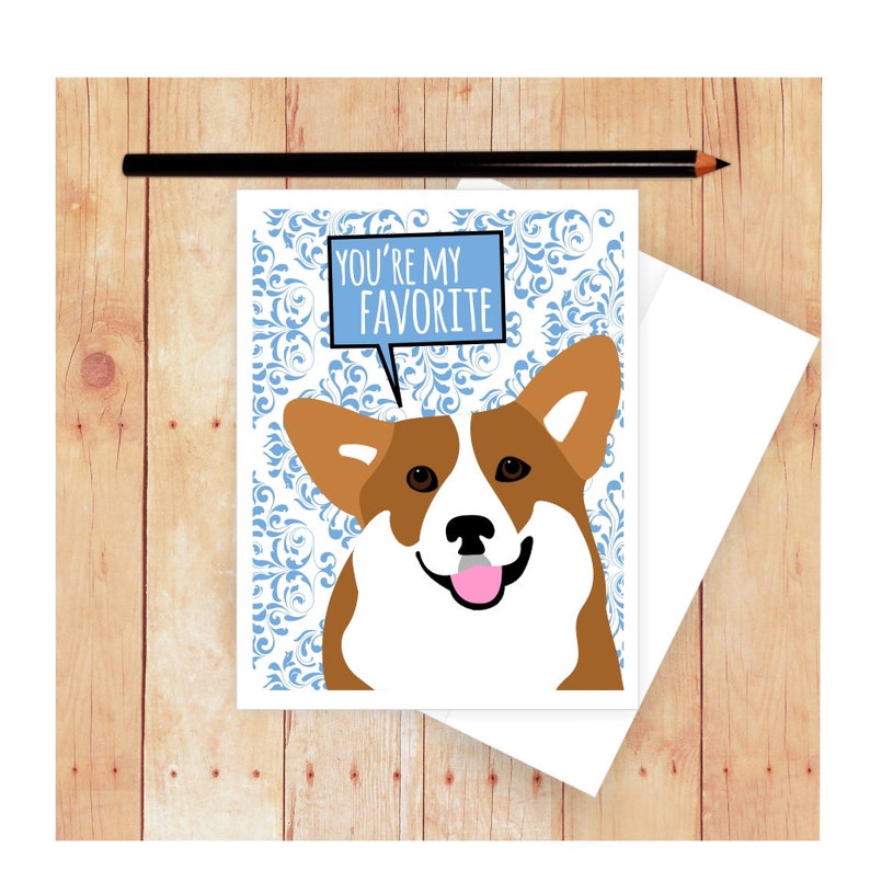 Card Dog Birthday Card Cute Dog Card Art Etsy