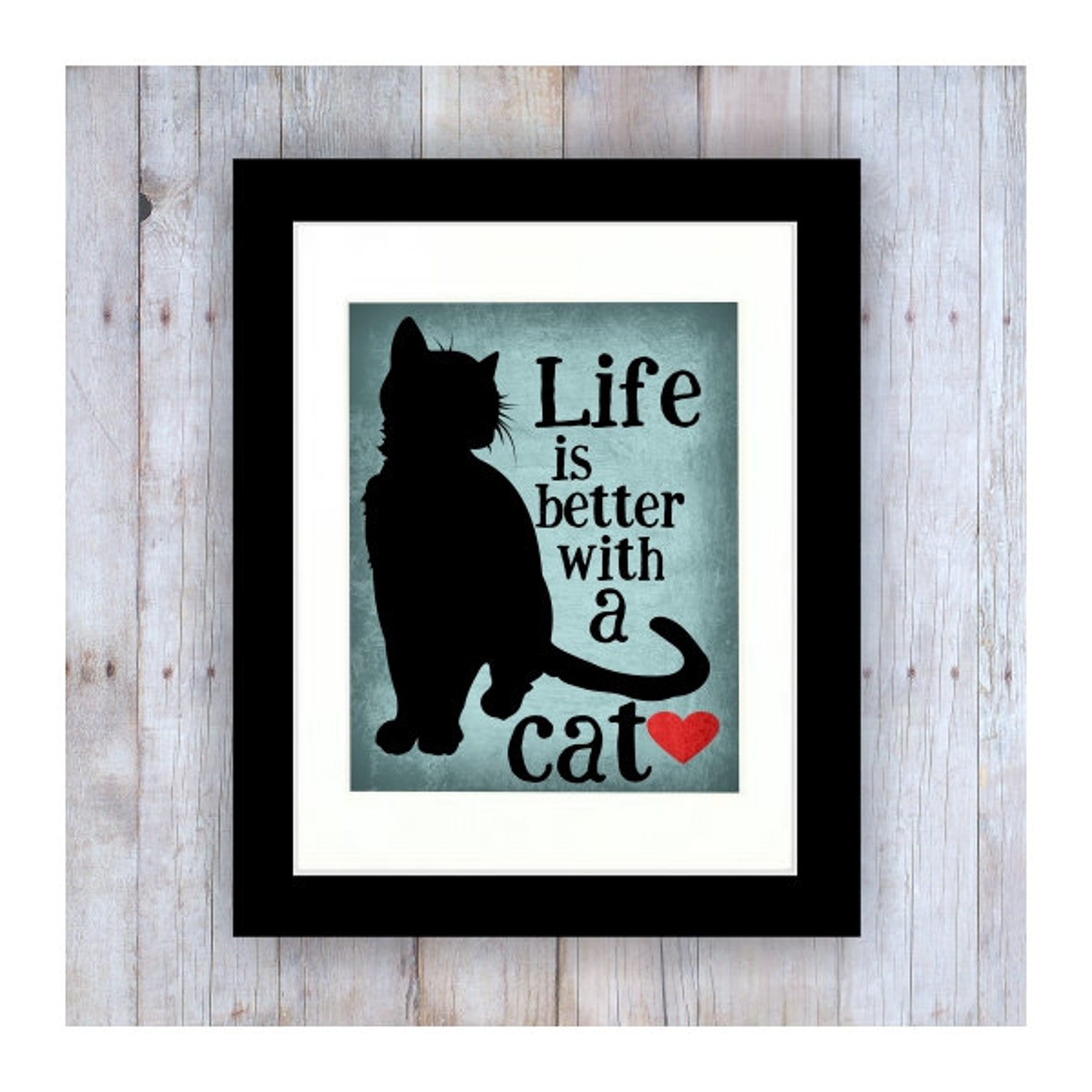 Cat Print Cat Artwork Cat Art Cat Decor Cat Lover Gift Etsy