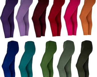 Alpaca Leggings, Opaque, High Waist, Ankle Length for Women (20% Alpaca), Wool Blend