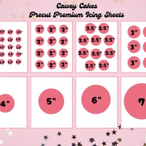 Immagini commestibili personalizzate pretagliate per cupcake, torte, biscotti / Topper per torte commestibili / Fogli di glassa personalizzati / Compleanni, matrimoni, feste