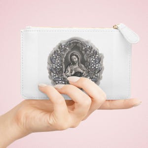 Katholische Jungfrau Maria Schleier-Tasche, Mantilla Geldbörse, Kapellen-Schleier-Tasche, katholische Maria Geschenk, Weihnachtsgeburtstagskirche-Kopfbedeckungstasche