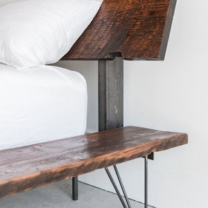 Reclaimed Wood Platform Bed Frame handmade sustainably in Los Angeles image 4