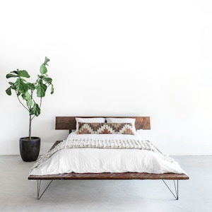 Reclaimed Wood Platform Bed Frame - handmade sustainably in Los Angeles