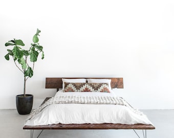 Reclaimed Wood Platform Bed Frame - handmade sustainably in Los Angeles