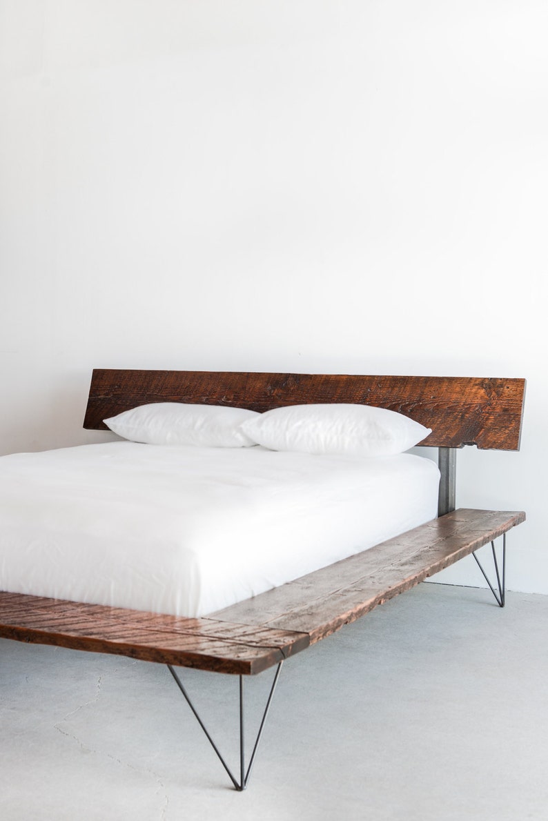 Reclaimed Wood Platform Bed Frame Handmade Sustainably in Los Angeles