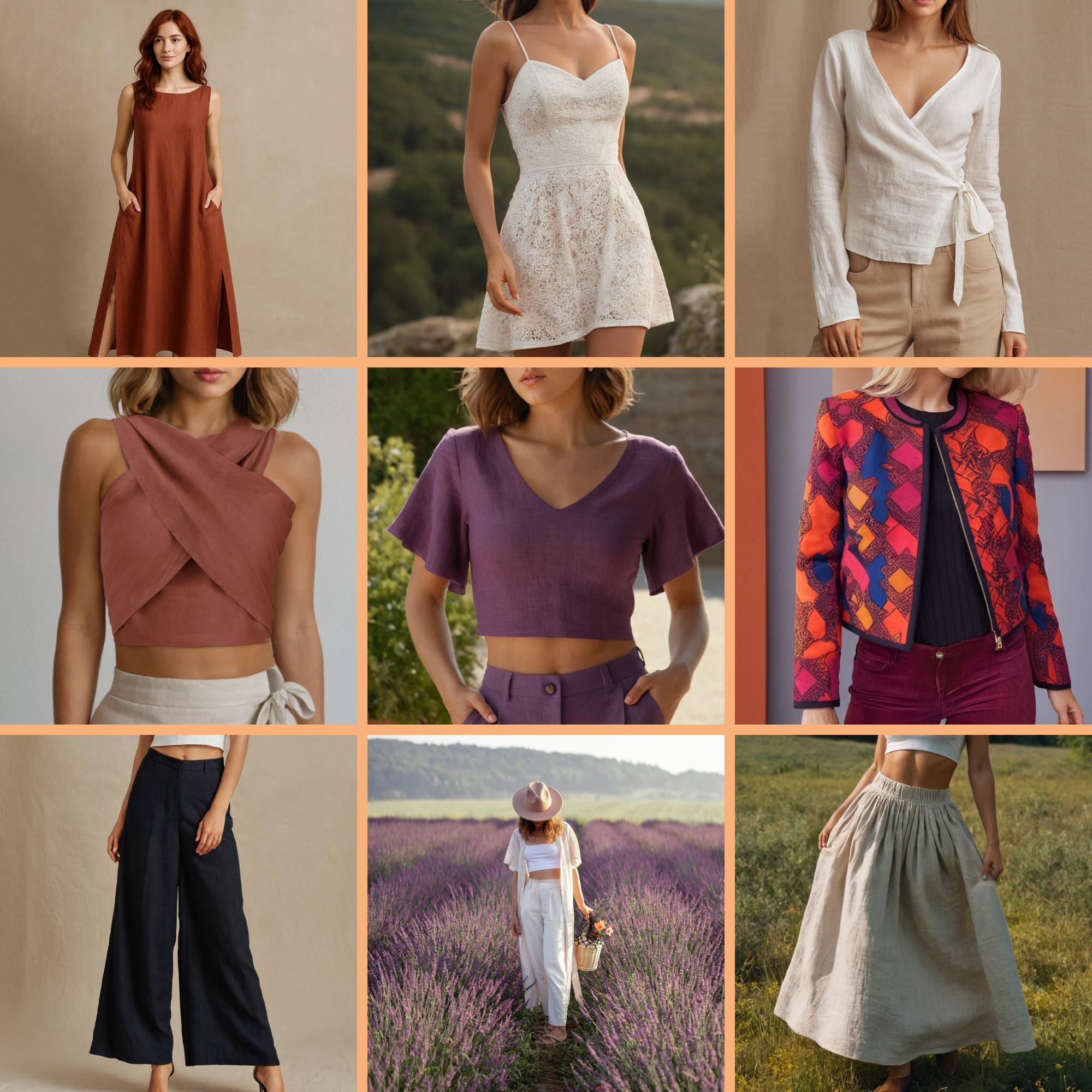 Whole Shop Bundle Sewing Patterns Beginner Friendly XS-5XL Women Sewing ...