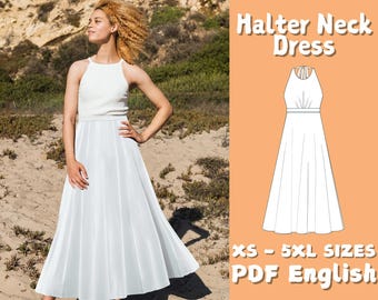 mexican embroidered halter dress Romance Dress