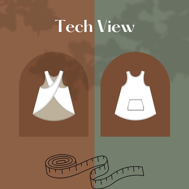 Criss Cross Apron Sewing Pattern No Tie Kitchen Crossback Dress With ...