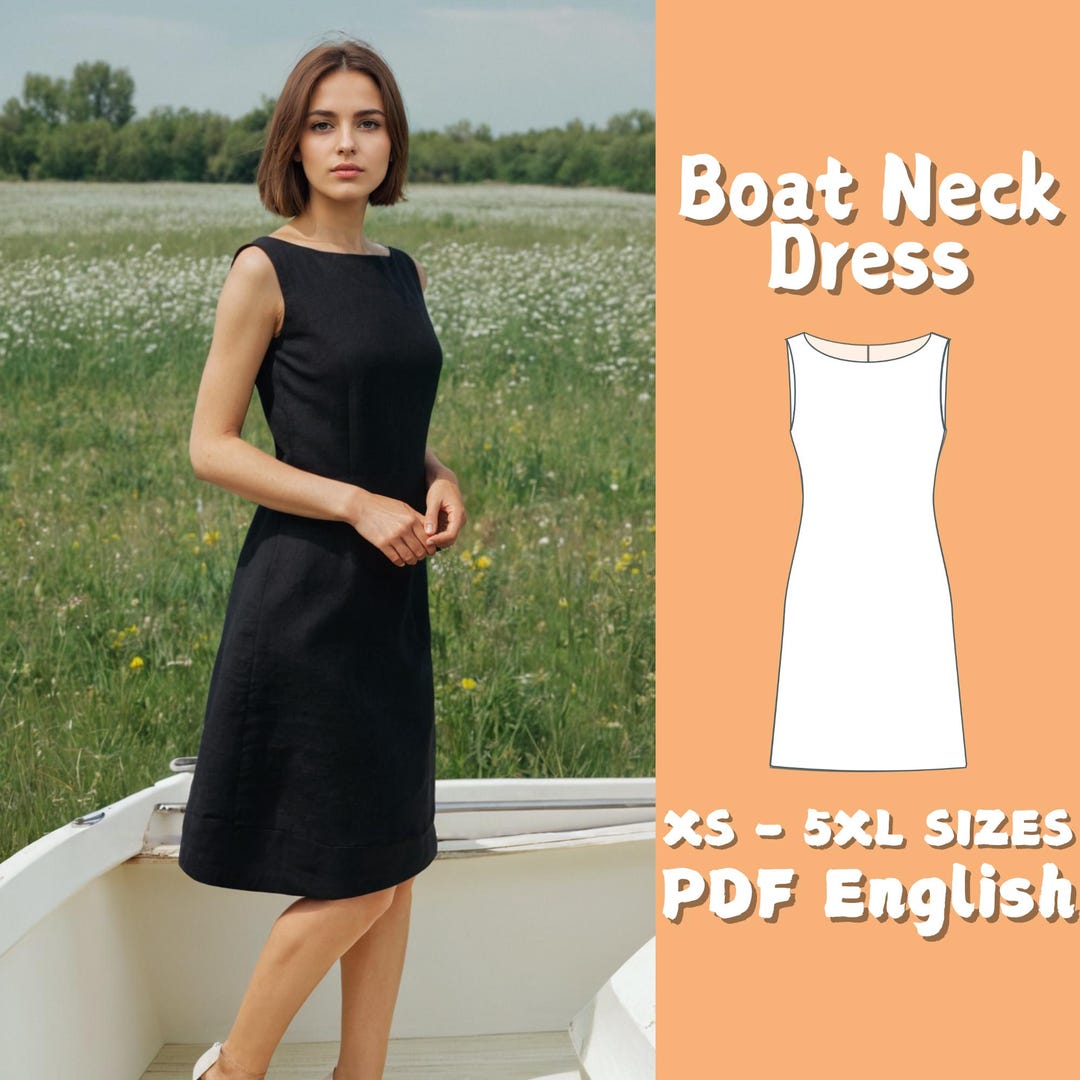 Shift Dress Pattern | A Line Dress Sewing Pattern | Minimalist Summer ...