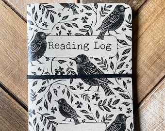 DISCOUNTED PRICE minor corner crease – Reading Log Pocket-Sized Notebook: 110 Entries | 3.5” × 5.5” | 56 Pages