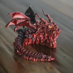 Dragon Display Base | Rock & Ocean Styles Holder | 3D Printed Stand | Fits Cherry Blossom, Gemstone, Crystal, Winged, Fourth wing Dragons