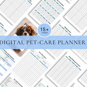 Pet Care Planner, Printable Pet Health Tracker, Vet Appointment Log, Pet Medication Record, Digital Pet Journal, Instant Download