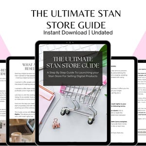 Stan Store Guide Digital Download, How to Set Up a Stan Store, Stan Store Tutorial PDF, Online Business Guide, Passive Income Planner