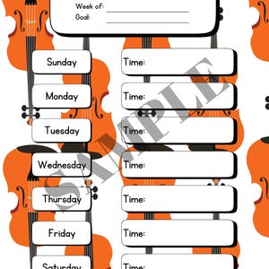 Weekly Practice Log Download