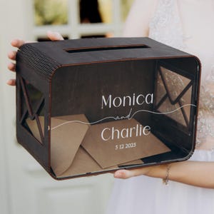 Hochzeit Gefälligkeiten Box, Organisator für Umschläge, Hochzeitskartenbox mit Schlitz, Geschenke aus Holz, Geldboxen, Familienjubiläumsgeschenk, Bargeld, Sparschwein