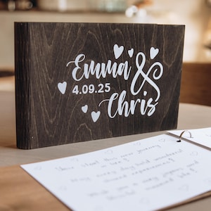 Letrero de boda, caja de tarjetas personalizada, libro de visitas y letrero para boda, caja de tarjetas de acrílico, hucha, juego de boda, libro de visitas de madera