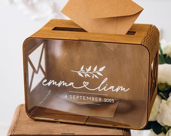 Wedding Décor, Wedding Card Box, Custom Wooden Guest Book, Personalized Wedding Decoration Set