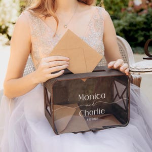 Caja de madera para tarjetas de boda, regalo de cumpleaños, decoración rústica hecha a mano, hucha para boda, caja de tarjetas personalizada, decoración de mesa para boda