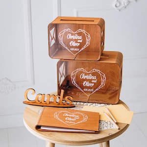 Gästebuch aus Holz, Holz-Buchstaben für Hochzeit, Photobooth-Gästebuch, Kartenbox-Geschenk, Gästebuch für Wünsche, Hochzeit Tischschild