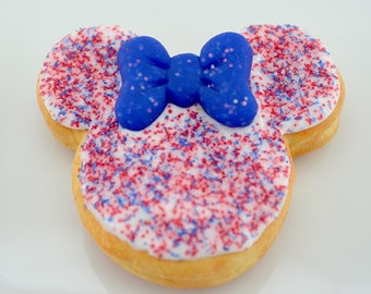 Disney inspired Mouse Donut with Bow for nuiMOs, Smart Doll American Girl Doll BBQ Summer