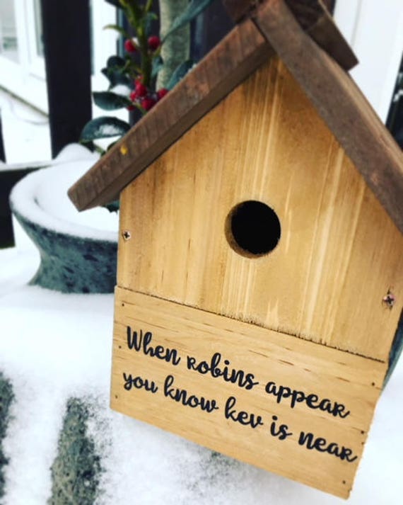 Bird Box Personalised Nesting Box Nesting Box Feeder Personalised