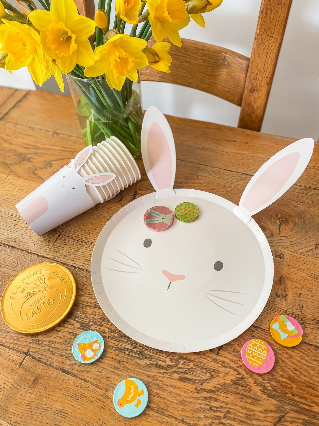 Easter Party Plates/ Easter Bunny Party Plates/ Easter Tea Etsy