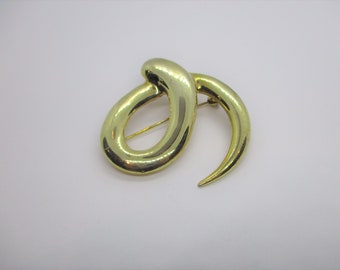 Abstract Modern Sterling Silver Stick Pin signed Yves