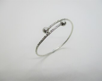 silver christening bracelet engraved