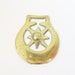 Victorian horse brass: Lovely rare unusual antique horse brass with star design, Victorian ornament, Victoriana horse brass