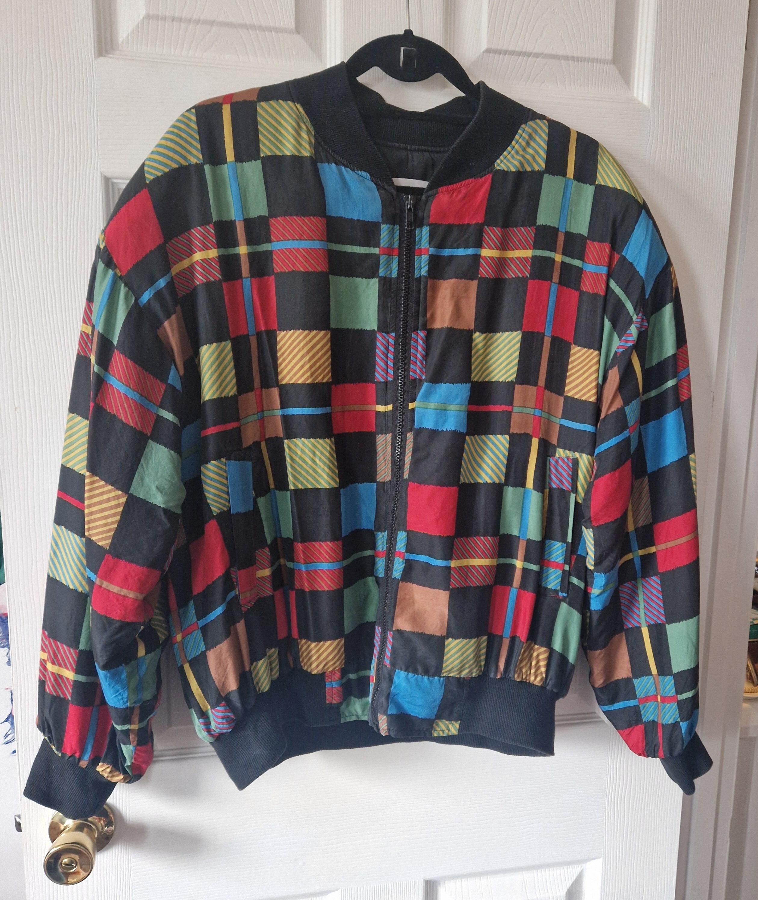 Carol Horn Bomber: Incredible 1980s 100% Silk Carol Horn Workshop 
