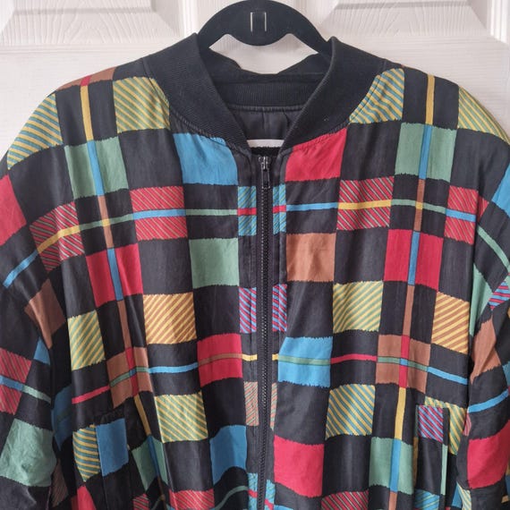 Carol Horn Bomber: Incredible 1980s 100% Silk Carol Horn Workshop 