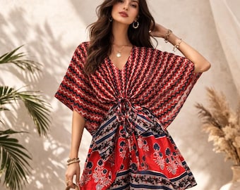 Cotton Mulmul Short Kaftan – 36” Length | One Size