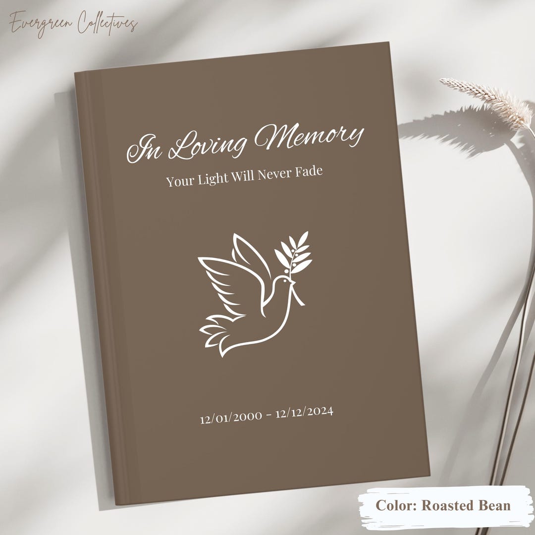 In Memory Note Paper In Loving Memory Journal | Personalized Grief Notebook | Memorial Gift ...